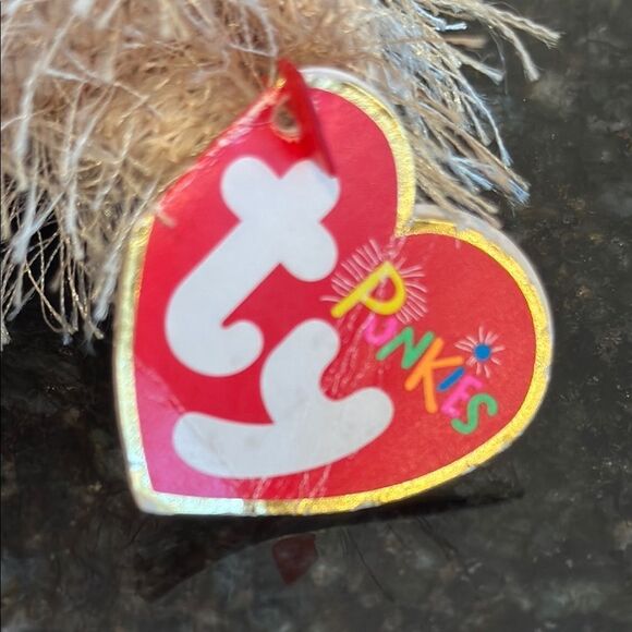 Ty Beanie Babies Vintage Ty Punkies Collection 'Frizzy' the Brown Bear 2002-9” - Picture 8 of 9